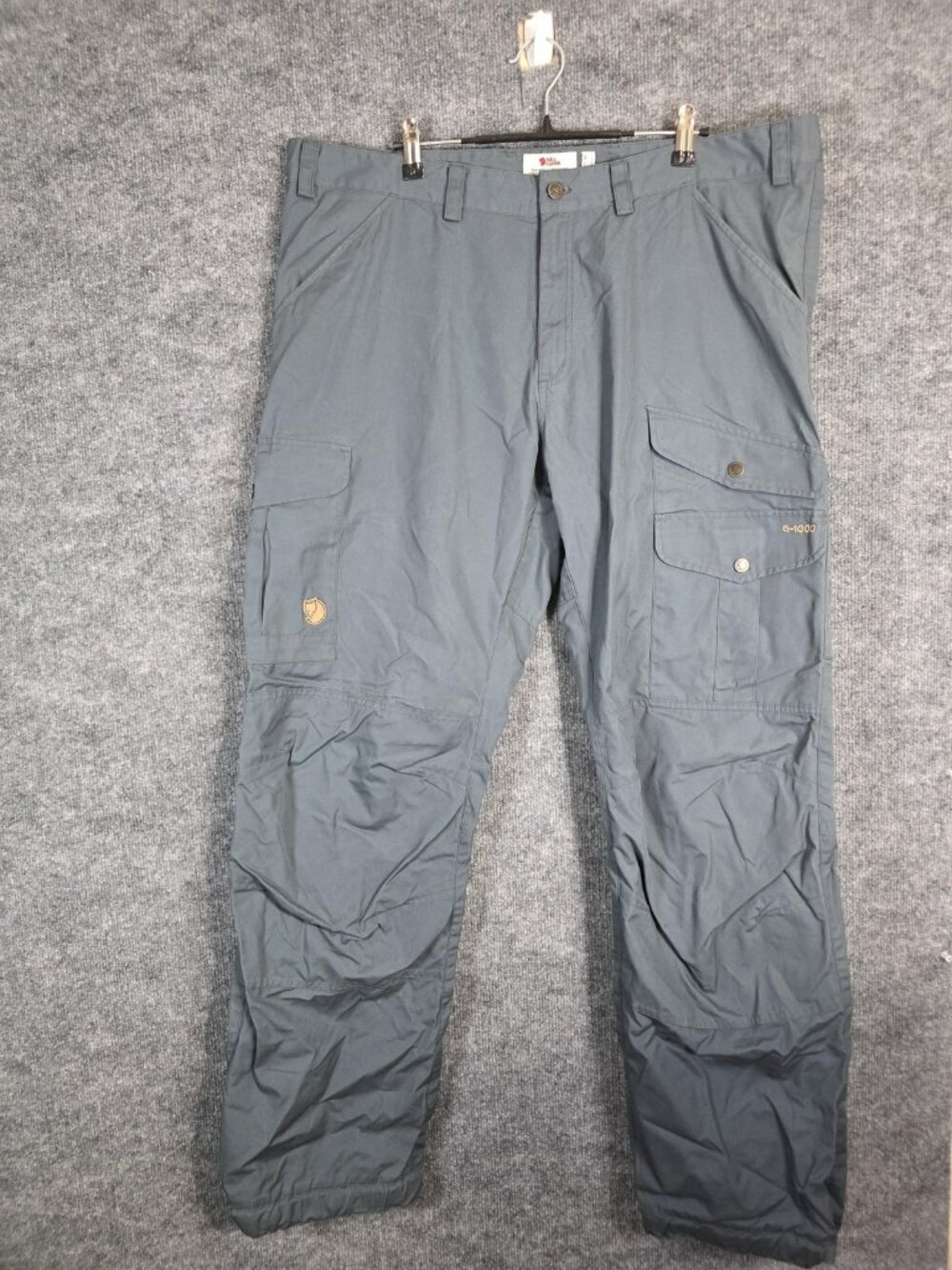 Fjallraven Vidda Pro Pants Mens 40x32 Gray G-1000 Hiking Cargo Outdoor